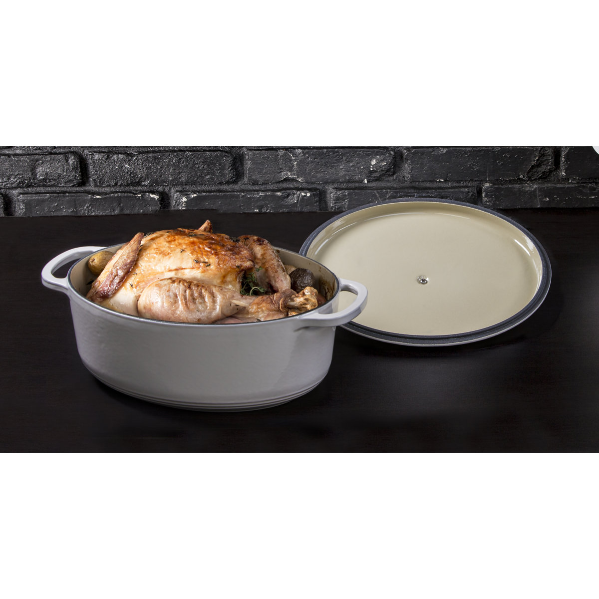 Lodge 7 Quart Enameled Cast Iron Dutch Oven Available